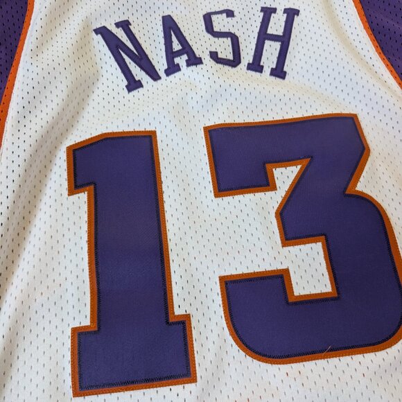 Vintage Y2K REEBOK Authentic NBA Phoenix Suns Steve Nash #13 Basketball Jersey L - Picture 7 of 11